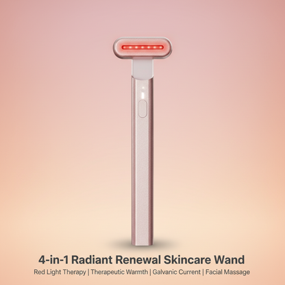 4-in-1 Radiant Renewal Skincare Wand with Red Light Therapy